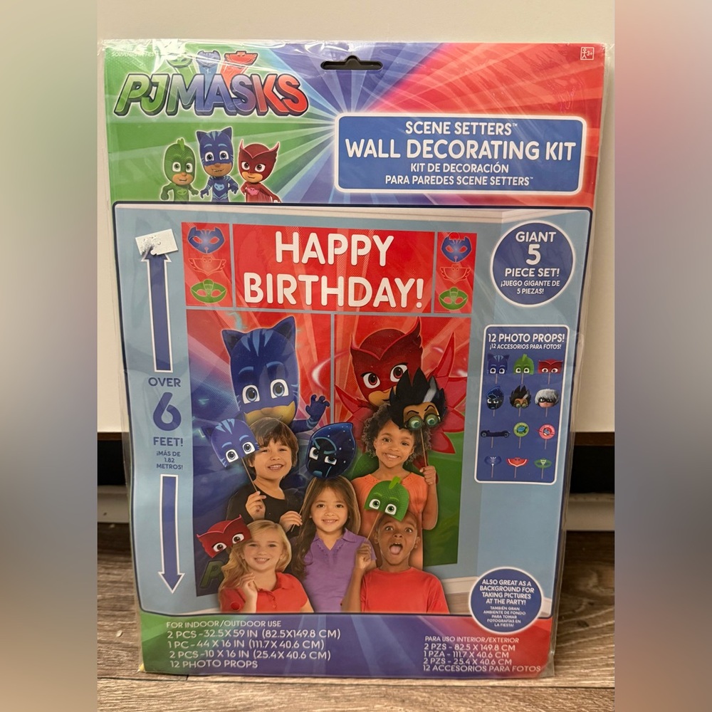 PJMASKS Happy Birthday Wall Decorating kit